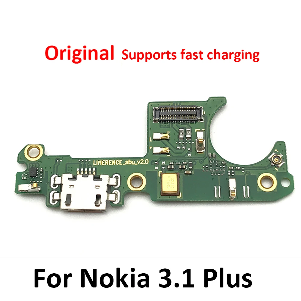 10Pcs/Veliko, Polnilnik USB Polnjenje Dock Priključek Flex Kabel Za Nokia 3.1 Plus 5.1 USB Menjalec Odbor Flex