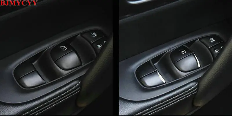 BJMYCYY Avto styling Za Renault Koleos 2017 2018 stekleno Dvigalo stikalo gumb Bleščica okno Avtomobila stikalo Bleščica dodatki