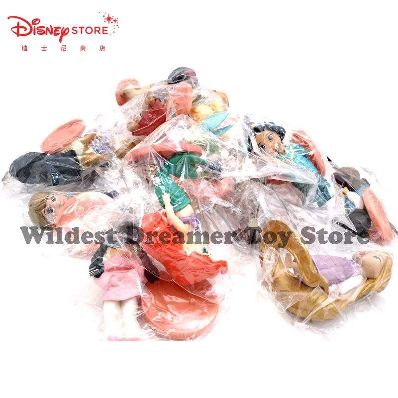 Disney 20pcs/set Princesa figuric Igrače Rapunzel Sneg Pepelka Beli Sneg Fairy Rapunzel Lutka Dekoracijo Otrok Darilo