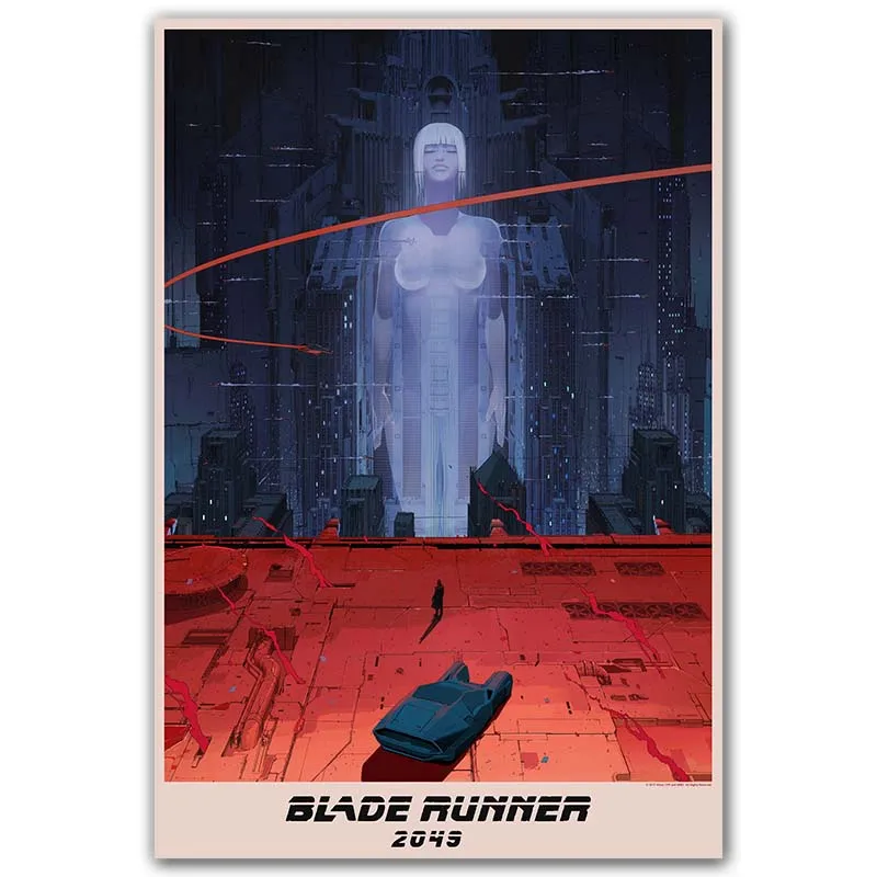 Blade Runner 2049 Svile Plakat Klasični Film Wall Art Tisk 12x18 24x36 palčni Dekoracijo Slike Dnevna Soba Dekor