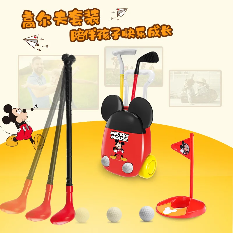 Original Disney Resnično Mickey Simulacije Golf, Notranji In Zunanji Fitnes Žogo Nastavi Otroci Igrače Minnie