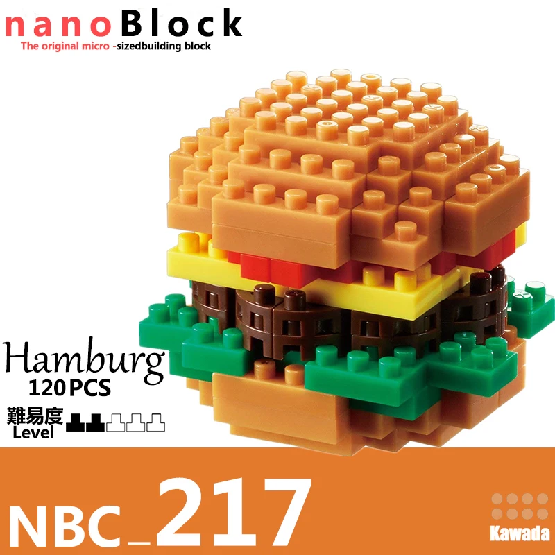 Kawada Nanoblock Hamburger 124pcs NBC_217