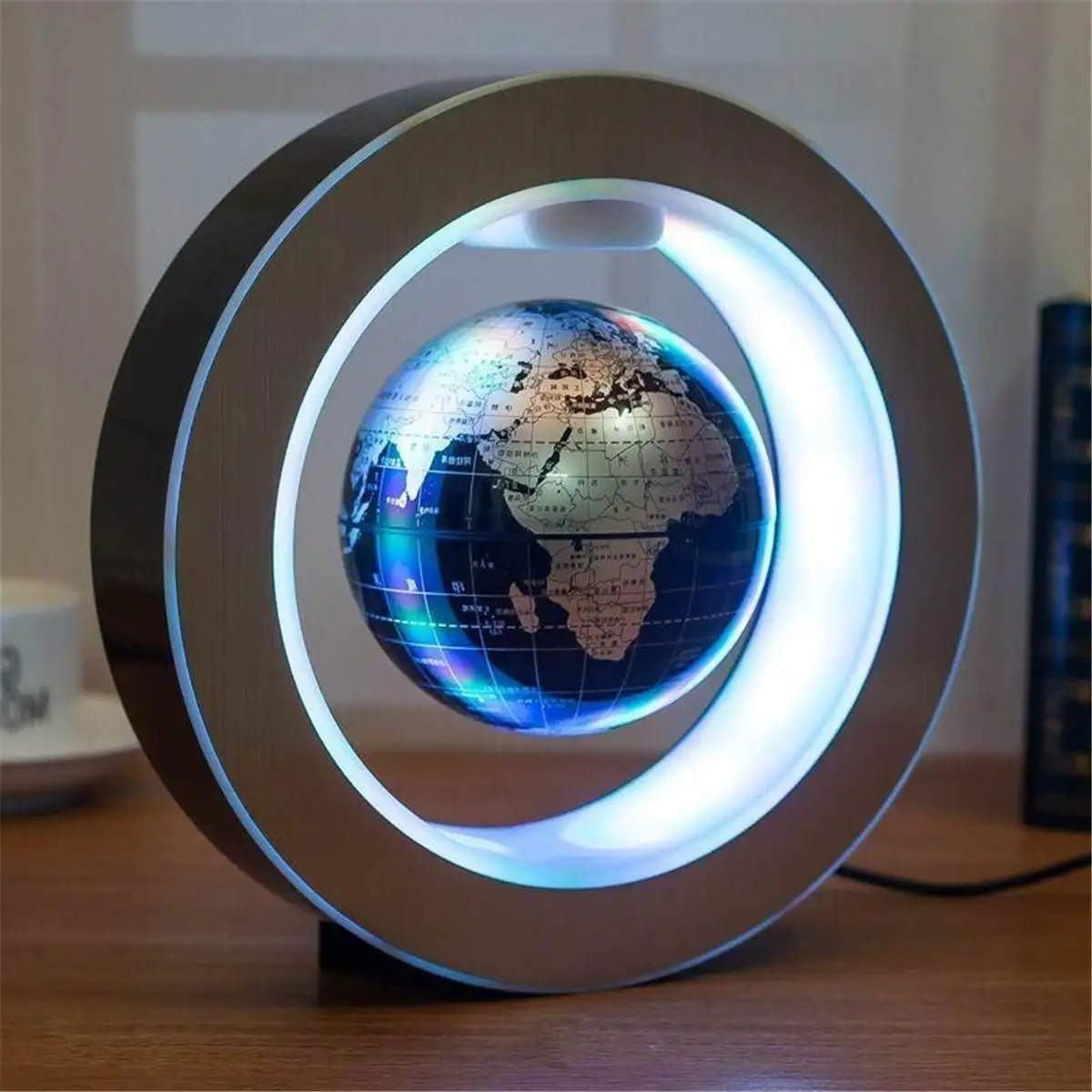 Okrogla LED Zemljevid Sveta, ki Plava Svetu Magnetnega Lebdenja Light Anti Gravity Magic