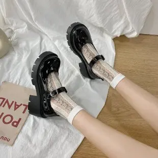 Pete, čevlji model Mary Jane čevlji ženske Japonski visokih petah platforma čevlji Harajuku retro Lolita čevlji, visoke pete