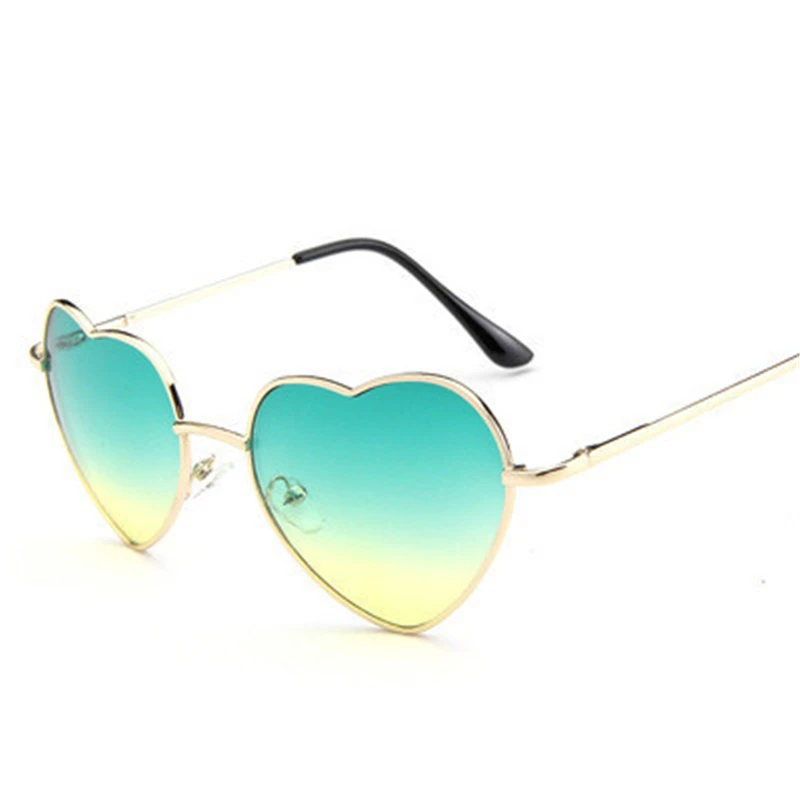 Srce Oblikovan sončna Očala Kovinski Reflektivni Lenes Moških Ogledalo sončna Očala UV400 Ženske blagovne Znamke Oblikovalec Ženske Buljiti Zlitine