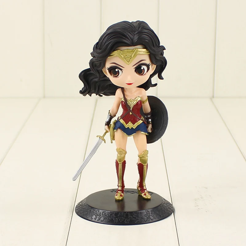 16 cm Q Posket Številke Harley Quinn Samomor Moštva Wonder Woman Justice League Model Lutke Darilo za Otroke