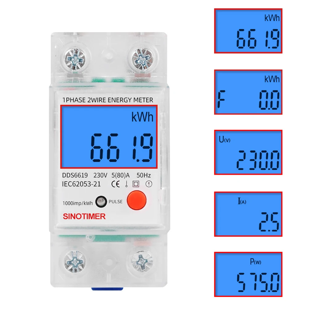 Digitalni LCD Električne energije Kwh Wattmeter Poraba Energije energy Meter Analyzer Faktor Moči Multi-Funkcionalne Meter