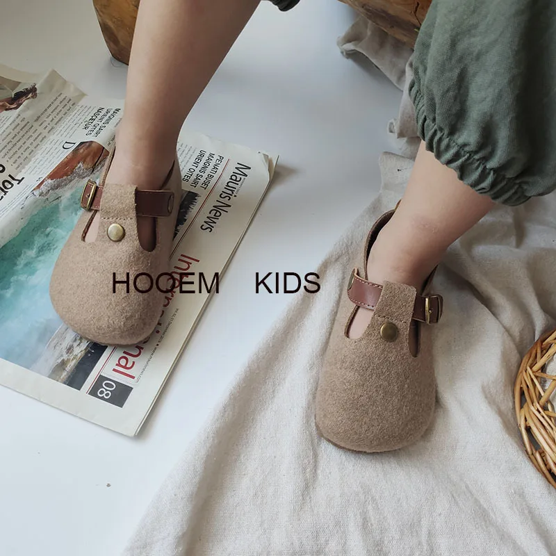 Otroci Čevlji 2020 Jeseni, Pozimi V Korejskem Slogu Otroci Čevlji Dekleta Lesena Obutev Fantje T-Oblikovane Čevlji Malčka Otroški Usnjeni Čevlji