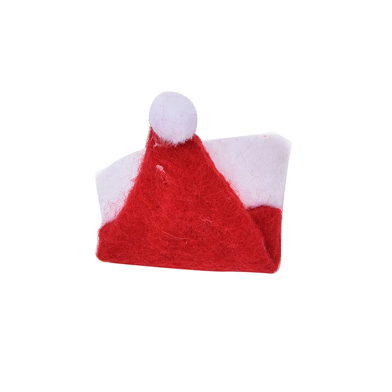 30 Kos Božič Lollipop Kritje Vrhovi Zaviti Dekoracijo Božič Mini Santa Claus Klobuk Stranka Vrt Ornament Na Debelo
