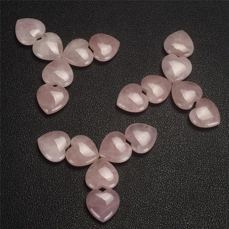 Ljubezen Kamen Rose Quartz Kristal Srca Naravni Biseri Rose Quartz Poroko Dekor Kristalno Zdravljenje Čakre Reiki Obrti
