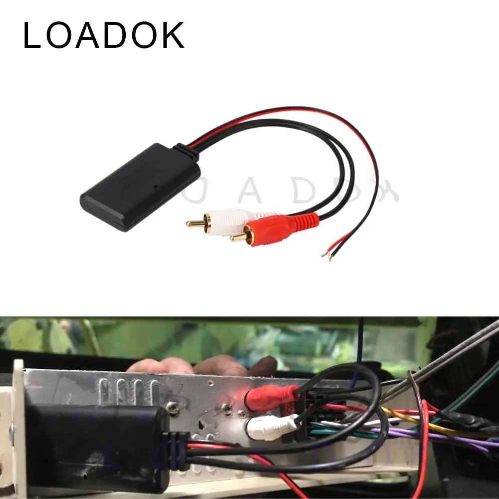 Univerzalni Bluetooth AUX Sprejemnik Modul 2 RCA Kabel Adapter za avtoradio Brezžične Stereo Audio Vhod Predvajanje Glasbe za Tovornjak Auto