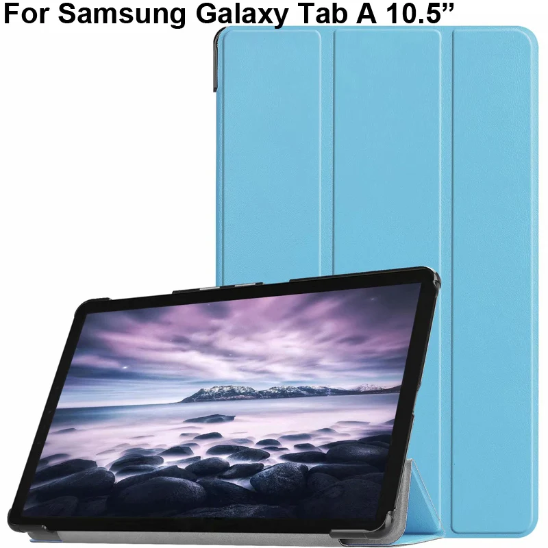 SM-T590 T595N Knjiga Slog Flip Primeru za Samsung Galaxy Tab 10,5 palca PU Usnje Material Pokrov Stoji Lupini SamsungTabA 10.5
