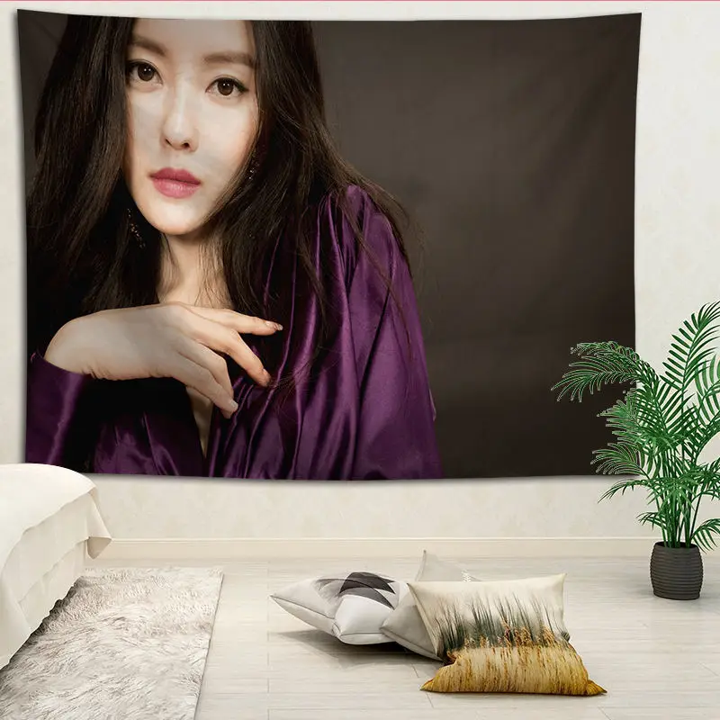 T-ara HyoMin stenski dekor tapiserija, postavitev sobo slikarstvo ozadju dekoracijo sten bedcloth tapiserije po meri logo