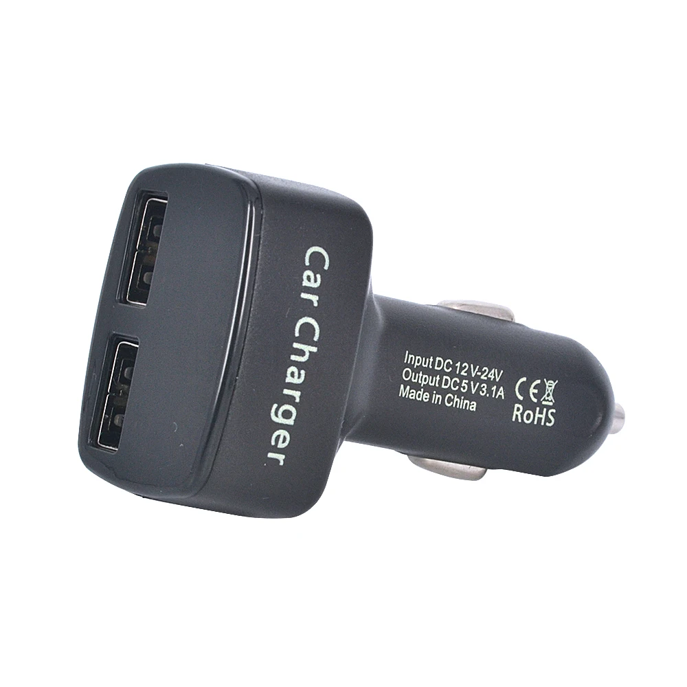 Mini Dvojno USB Avto Polnilec Polnilnih LED zaslon Avto-Polnilec Samodejno Polnjenje 2 Vrata 12V 4 v 1 rdeča/modra digitalni zaslon