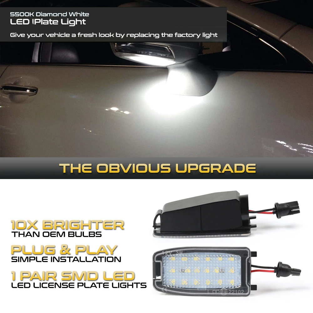 2Pcs LED Strani Ogledalo Mlaka Svetlobe Pod Rearview Tleh Svetilke Za Volvo S60 S80 V70 XC70 XC90