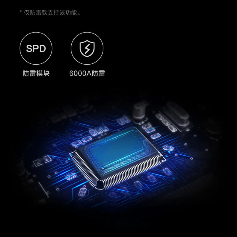 Xiaomi TP Moč Trakovi Zaščito pred udarom Strele 6 Vrata s 3 USB 2500W 10A Hitro Polnjenje 2.1 USB Prenapetostna Zaščita Vtič Polnjenje