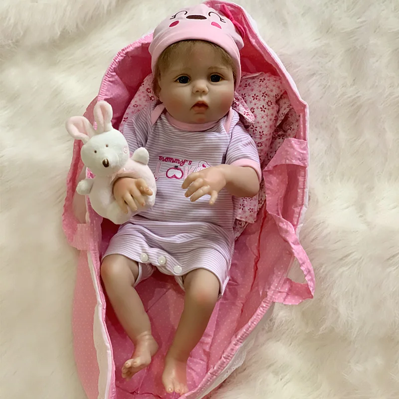 Dojenček Rodi Silikona In Realistično Prerojeni Baby Lutke Za Celotno Telo, Silikonski Novorojenčka Malčka Dekle Veren Mehki Igrači Z Th