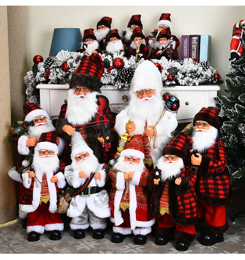Santa Claus Lutka Božični Okrasek Vesel Božič Okraski Za Dom Božič Namizni Dekor Navidad Natalne Darila, Novo Leto 2021 ff08