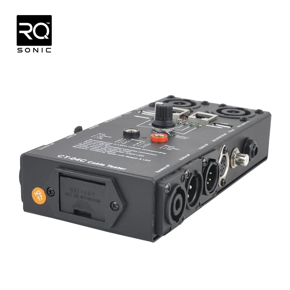 RQSONIC CT-04C Pro Audio Omrežje Multi Funkcijo XLR Mic DMX Kabel RJ45 Tester