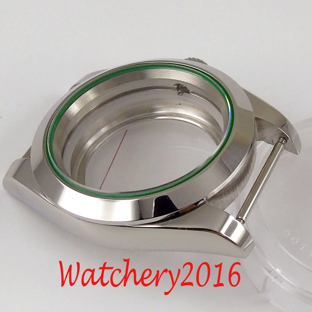 40 MM Watch Deli Safirno Steklo, prozorno Watch Primeru, Fit NH35 NH36 Gibanja