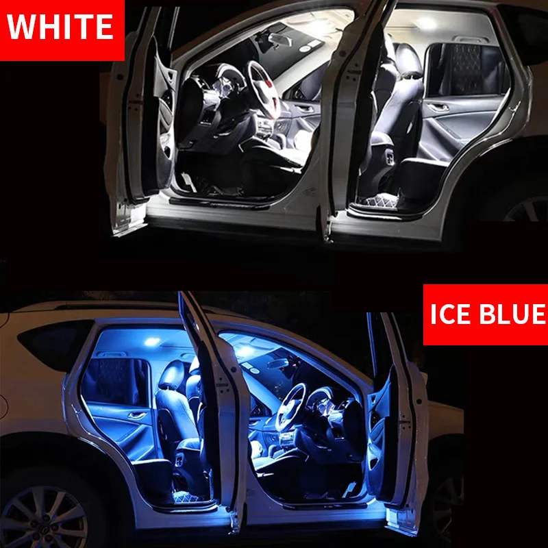 Avtomobilska dodatna Oprema Bela barva Notranjosti LED Žarnice Paket Komplet 14pcs Za 2003-Toyota 4Runner T10 31MM Zemljevid Dome Prtljažnik, Svetilke