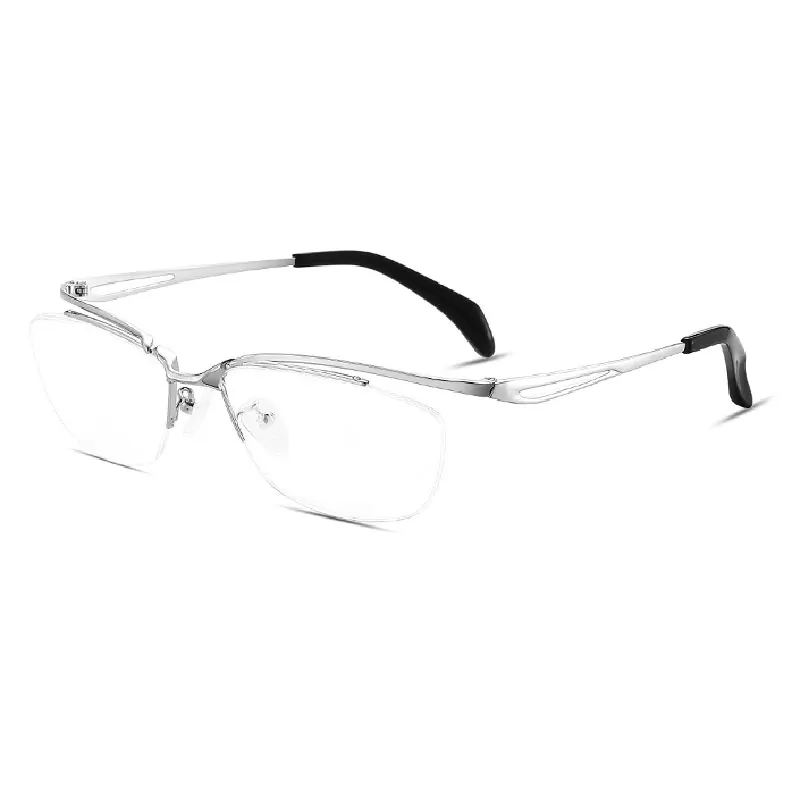 Čistega Titana Očal Okvir Moških Poslovni Slog Pol Platišča Eye Glasses Anti Blue Ray Spomladanski Tečaji Nov Prihod Očala Hot Prodaja