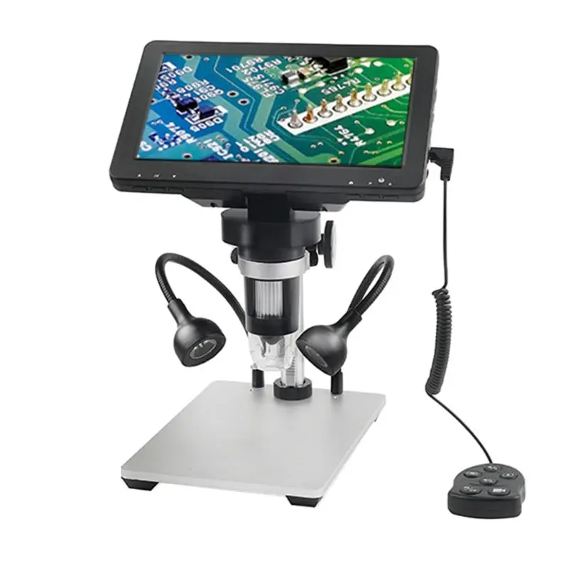Strokovno USB Digitalni Mikroskop 1200X LED 12MP Elektronski Mikroskop Endoskop Zoom Fotoaparat Lupa Za PCB Telefon Popravila