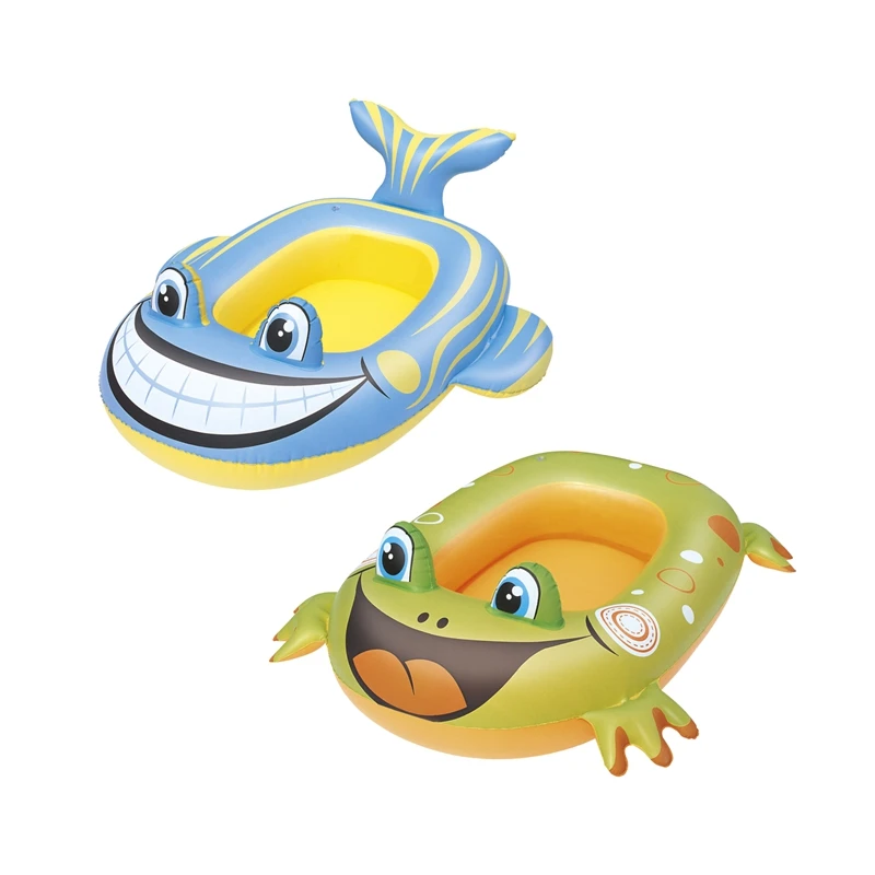 Napihljivi Baby Fish/Žaba Čoln Bazen Float Plavati Vode Igrače Zabavno Plava Bazen Boje Vozijo na Splav Boia Piscina