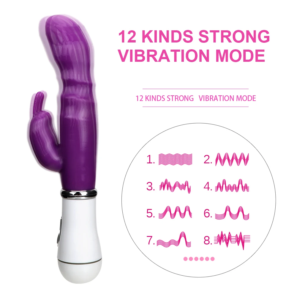 12 Hitrost Močno Rabbit Vibrator, Klitoris Stimulator G-spot Massager, Sex Igrače Za Ženske Ženski Masturbator Sex Shop