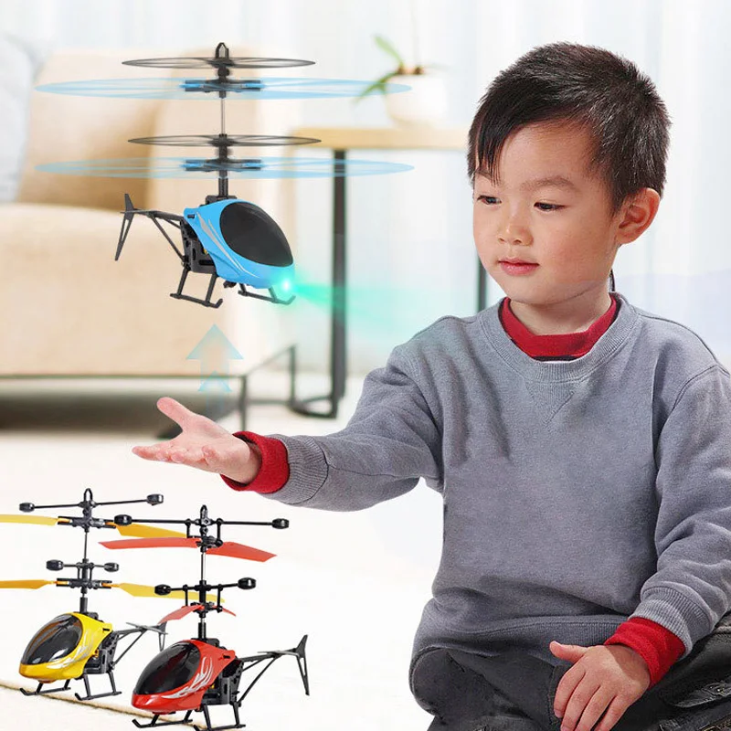Otroci Mini RC Brnenje Letenje RC Helikopter, Letalo z LED Svetlobe Suspenzije Indukcijske Helikopter Igrače, Daljinsko upravljanje Igrače za Childre