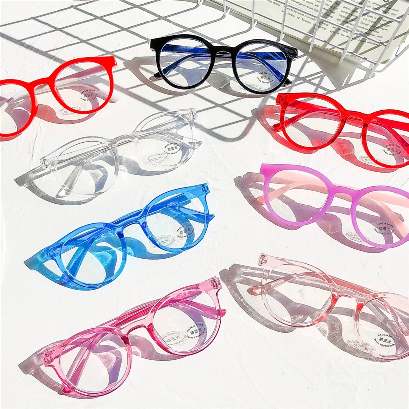 YOOSKE Fantje Dekleta Anti-modra Svetloba Očal Okvir otroška Očala Majhne Okrogle Očala Za Otroke Študentskih Očala Okvirji