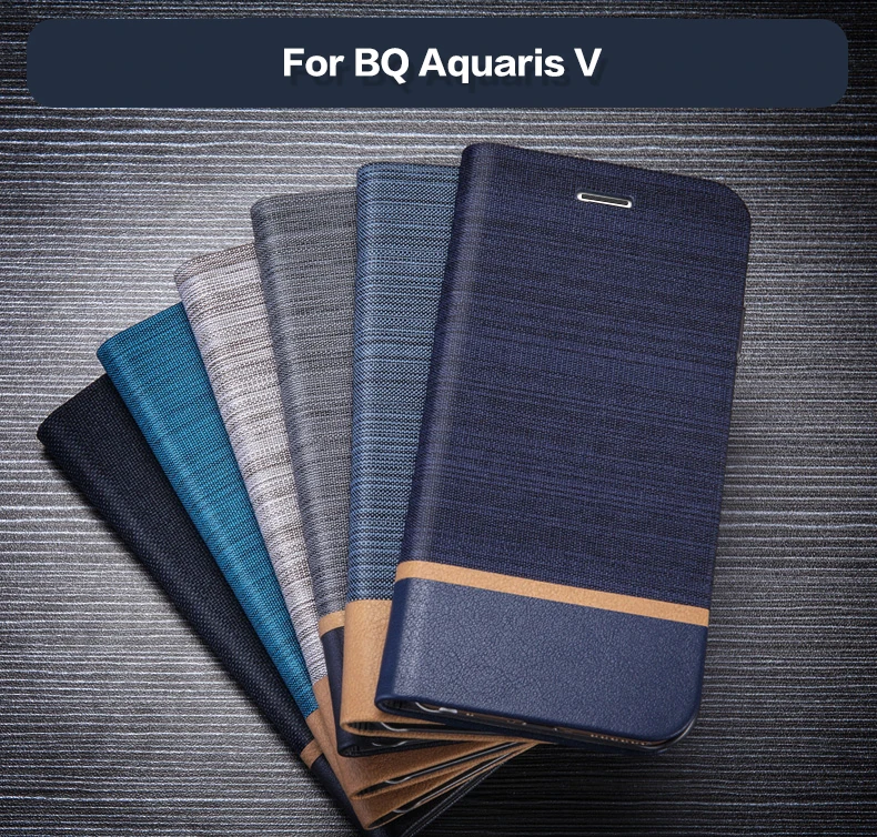Pu Usnje Denarnice Primeru Za BQ Aquaris V Poslovni Telefon Primeru Za BQ Aquaris V Flip Knjige v Primeru Mehko Tpu Silikon Zadnji Pokrovček