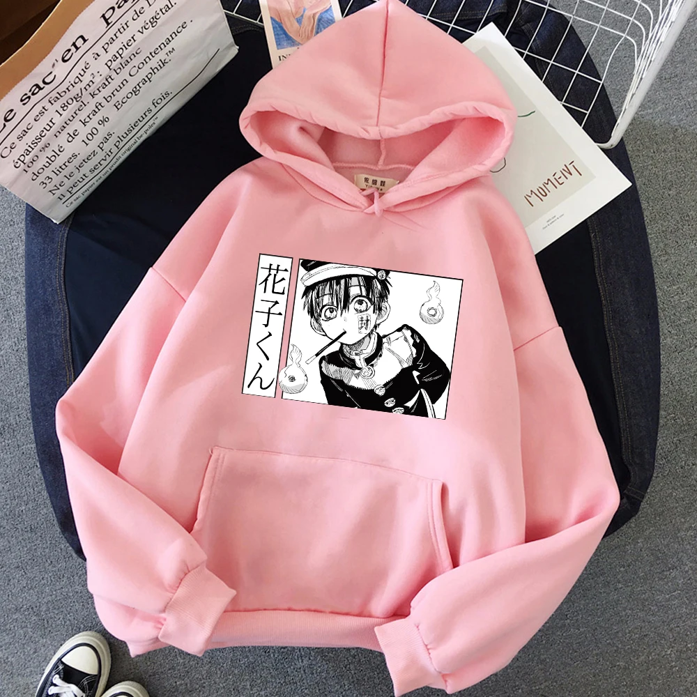 Anime Hanako Kun Hoodies Natisnjeni Hoodie Majica Dolg Rokav Hip Hop Moški Pulover S Kapuco Unisex