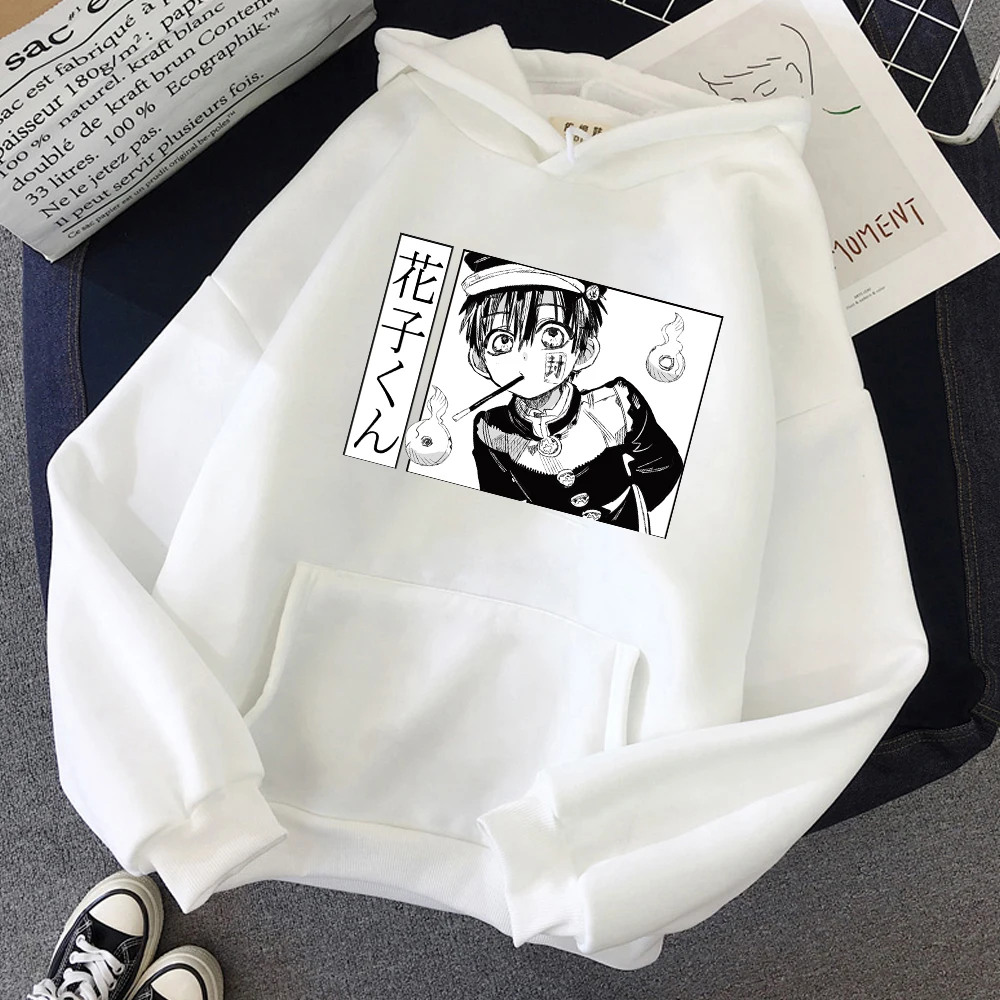 Anime Hanako Kun Hoodies Natisnjeni Hoodie Majica Dolg Rokav Hip Hop Moški Pulover S Kapuco Unisex