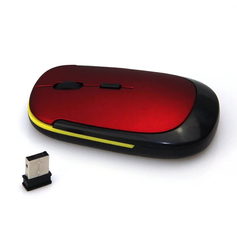 Etmakit Prenosnik Mini Slim 2.4 G USB Brezžična Optična Miška Miši za Računalnik PC NK-Nakupovanje