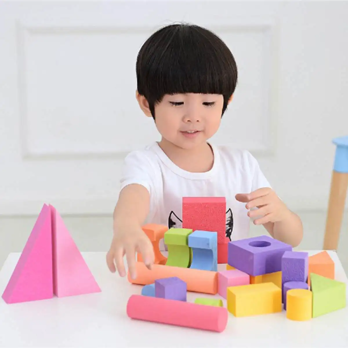 25Pcs Vroče Prodajo EVA varnost Otrok Stavbe Brick Block Pene Gradnje Mehke Igrače Otrok Otroci Inteligence Izvajanje Sestavljeni