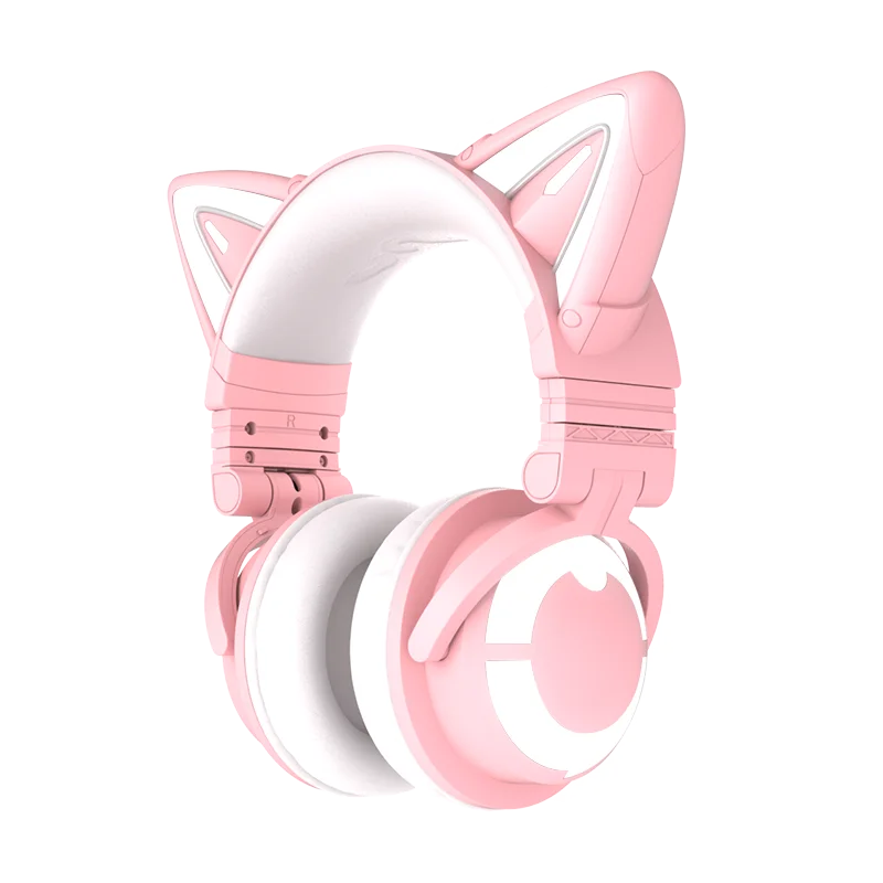 Yowu 3S luštna mačka brezžične slušalke APP nadzor RGB osvetlitev Visoke kakovosti mačka casco punca luštna mačka ušesa slušalke Za igranje računalniških