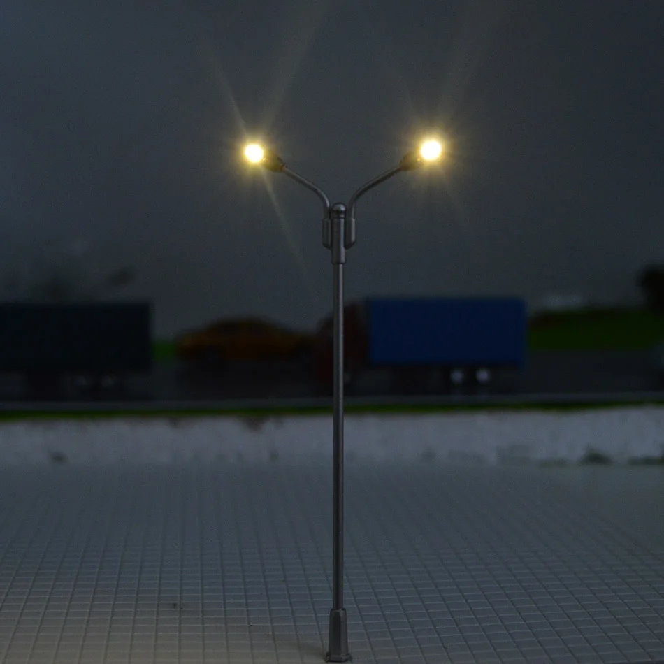HO N Obsegu Model Vlak Železniška Ulica 3V Led Lamppost Za Gradbeništvo Krajine Model Materiali za Izdelavo Postavitev