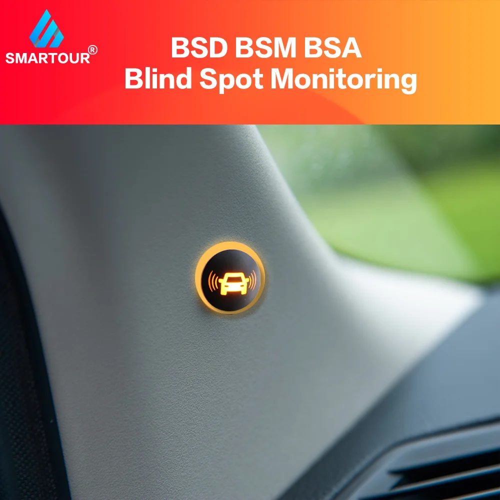 Smartour Avto Blind Spot Ogledalo Radarski Sistem za Zaznavanje BSD BSA BSM Mikrovalovna Blind Spot Monitor Radar Detektorji z alarmom