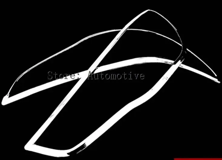 Za Mitsubishi ASX Outlander Sport RVR 2011 2012 2013 Chrome Sprednji Žarometi + Zadaj Luč Kritje Trim Modeliranje 2v1