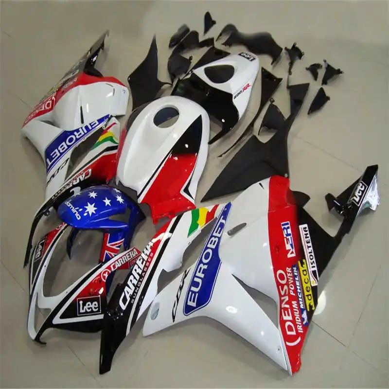 Custom Motocikli OEM kakovost fairings set za HONDA F5 CBR600RR 2009 2010 2011 črno bel oklep kit CBR 600 RR 09-12