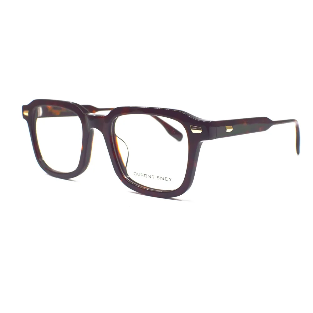 Vintage Acetat Polno Platišča Kvadratnih Eyeglass Okvirji Moški Ženske Rx lahko Ročno Izdelana Očala vrhunske Kakovosti