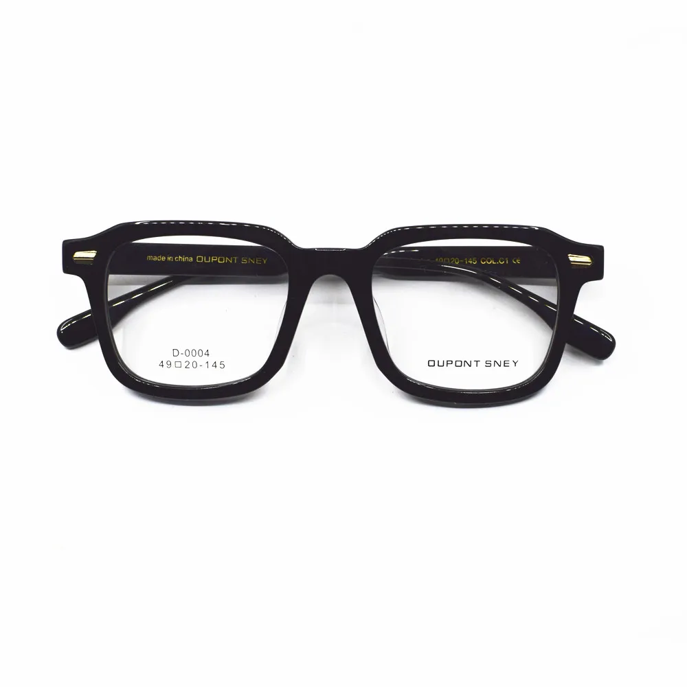 Vintage Acetat Polno Platišča Kvadratnih Eyeglass Okvirji Moški Ženske Rx lahko Ročno Izdelana Očala vrhunske Kakovosti