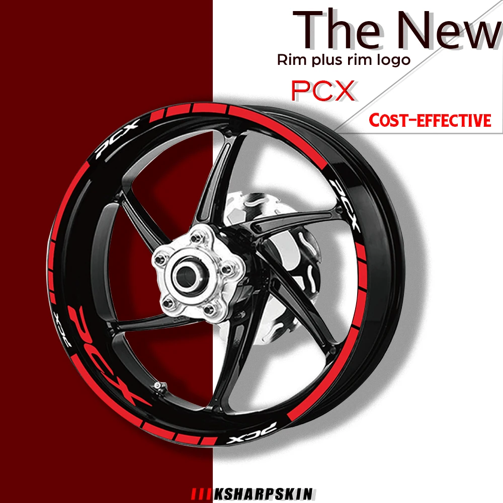 Motorno kolo platišča nalepke kolo set nalepk obleko za Honda PCX pcx 150 uporabite za dve kolesi decals