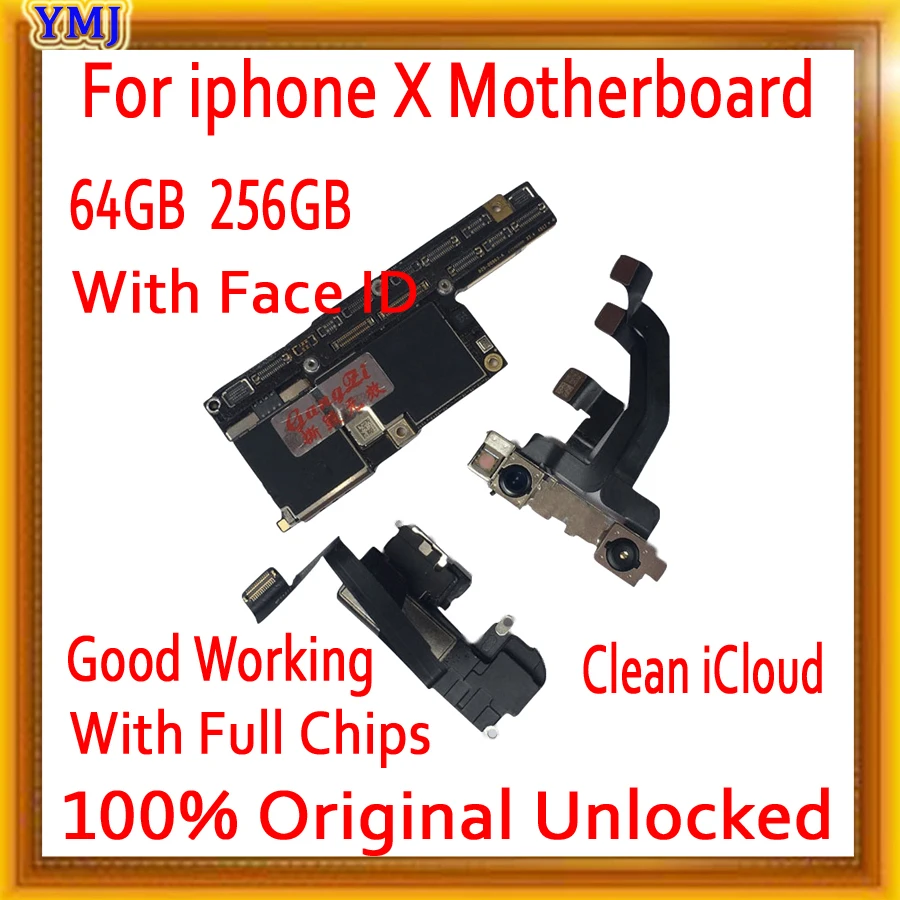 Original Odklenjena Za iPhone X XR XS Max Motherboard Podpora iOS Posodobitev Logiko Odbor Preizkušen Podporo Omrežje:GSM,UMTS,LTE 4G