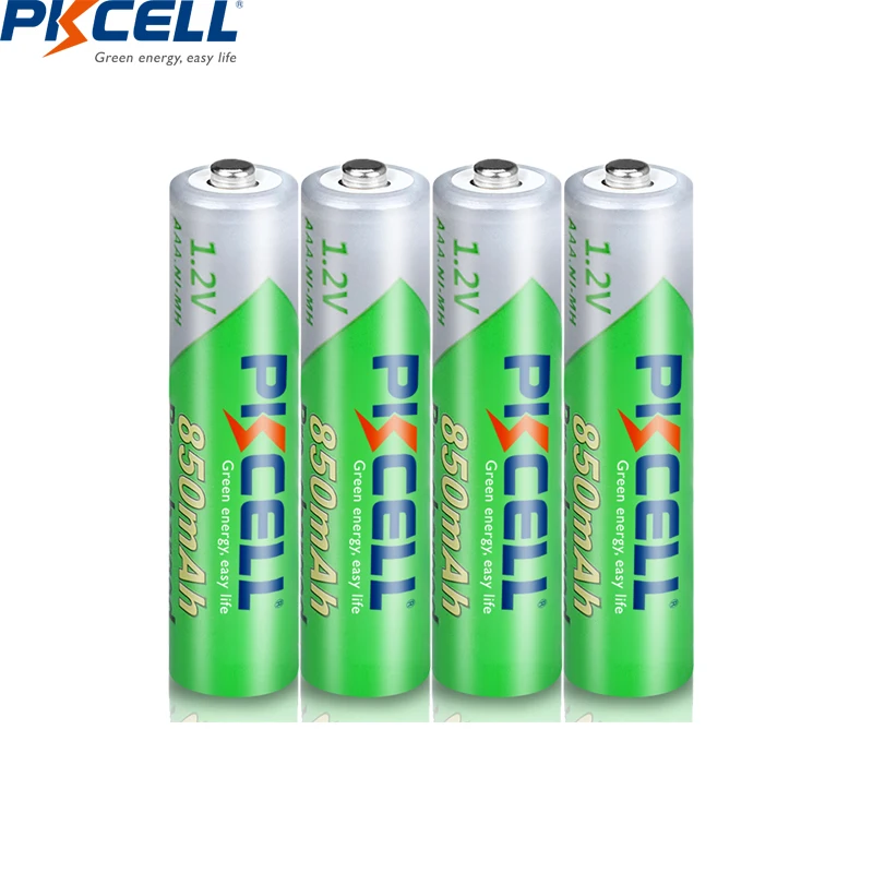 PKCELL 10PC AAA Polnilne Baterije 1,2 V 850MAH AAA Baterije NIMH AAA low-self-praznjenje baterije za Fotoaparat Svetilko, Baklo