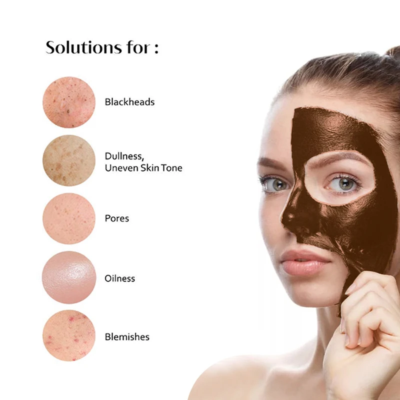Zeliščni Prečiščevanje Peel-Off Masko Solzenje Skrči Pore Masko Odstranite Ogrci In Akne, Pore Shrink Zob Osvetlitev Za Nego Kože