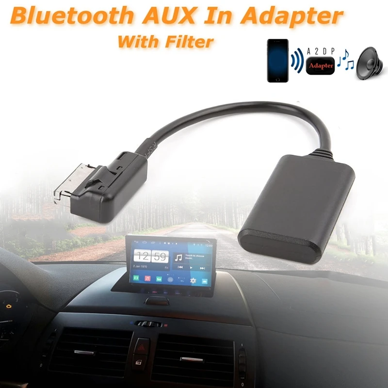 Avto Brezžična tehnologija Bluetooth Modul Glasbe Adapter Pomožne Sprejemnik Aux o Kabel Za Mercedes W212 S212 C207 Radijski Medijski Vmesnik