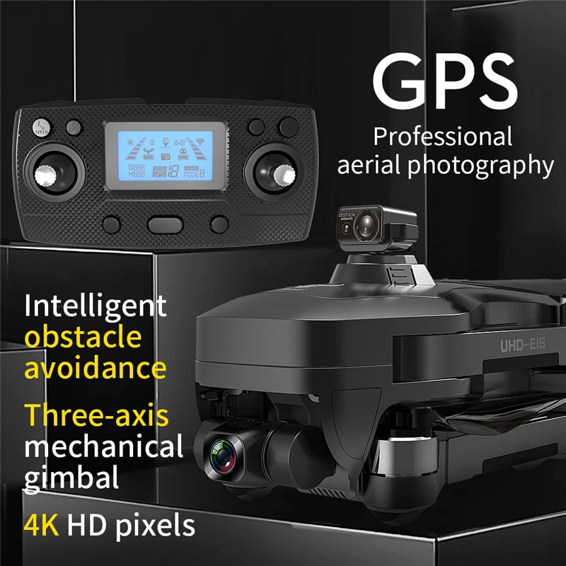 GPS Brnenje SG906 MAX/PRO/PRO2 Zver 2 3 Osi Gimbal 4K FPV 5G WIFI Dual Camera Strokovno 50X Povečavo Brushless Quadcopter VS F11