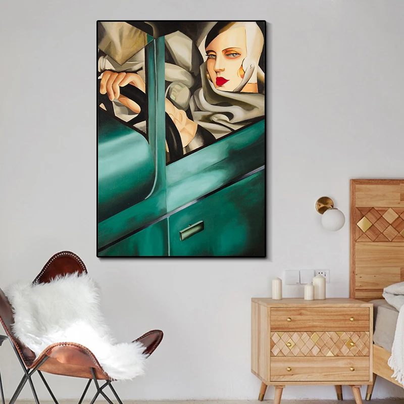 Platno Umetniško Slikarstvo Umetnik Tamara de Lempicka Klasičnih Umetnine Razmnoževanje Plakatov in Fotografij Stenske Slike za Dekoracijo Doma